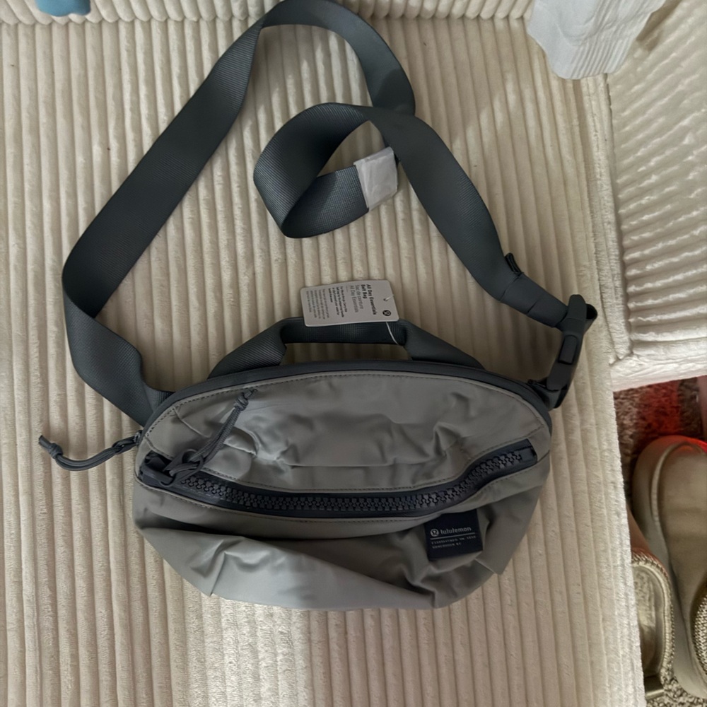 Grey Lulu Fanny pack Large size new with tags